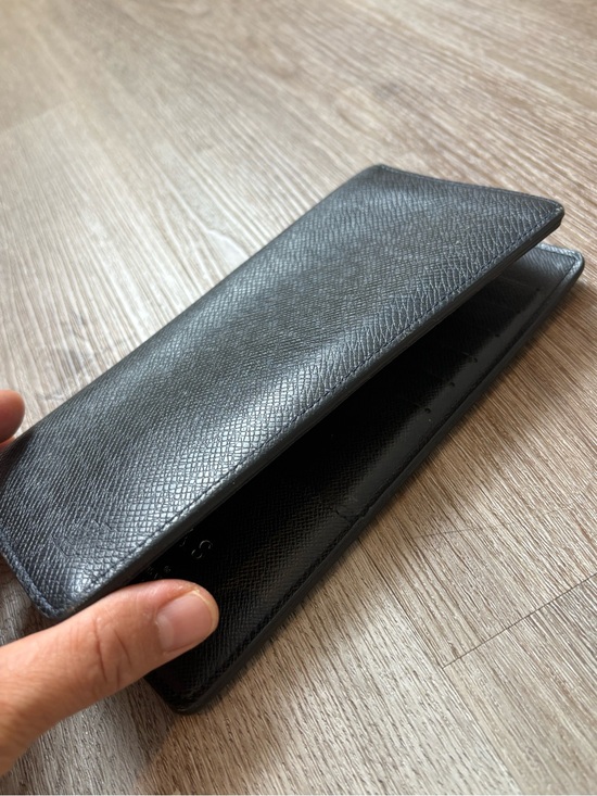 Louis Vuitton Accessories - Louis Vuitton LV navy blue Leather Slim Wallet - Classic Bifold